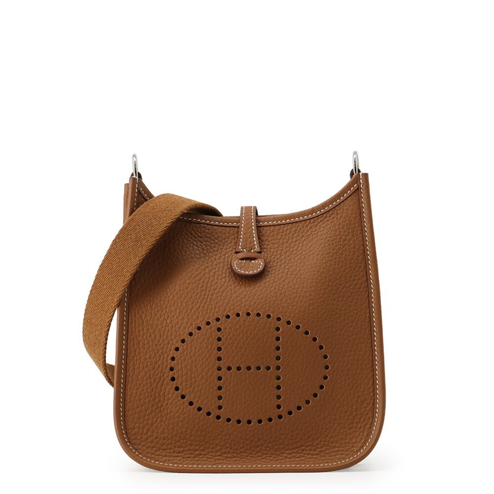 Hermes Evelyne TPM Shoulder Bag 111cm Amazon Gold Taurillon Clemence Leather ...